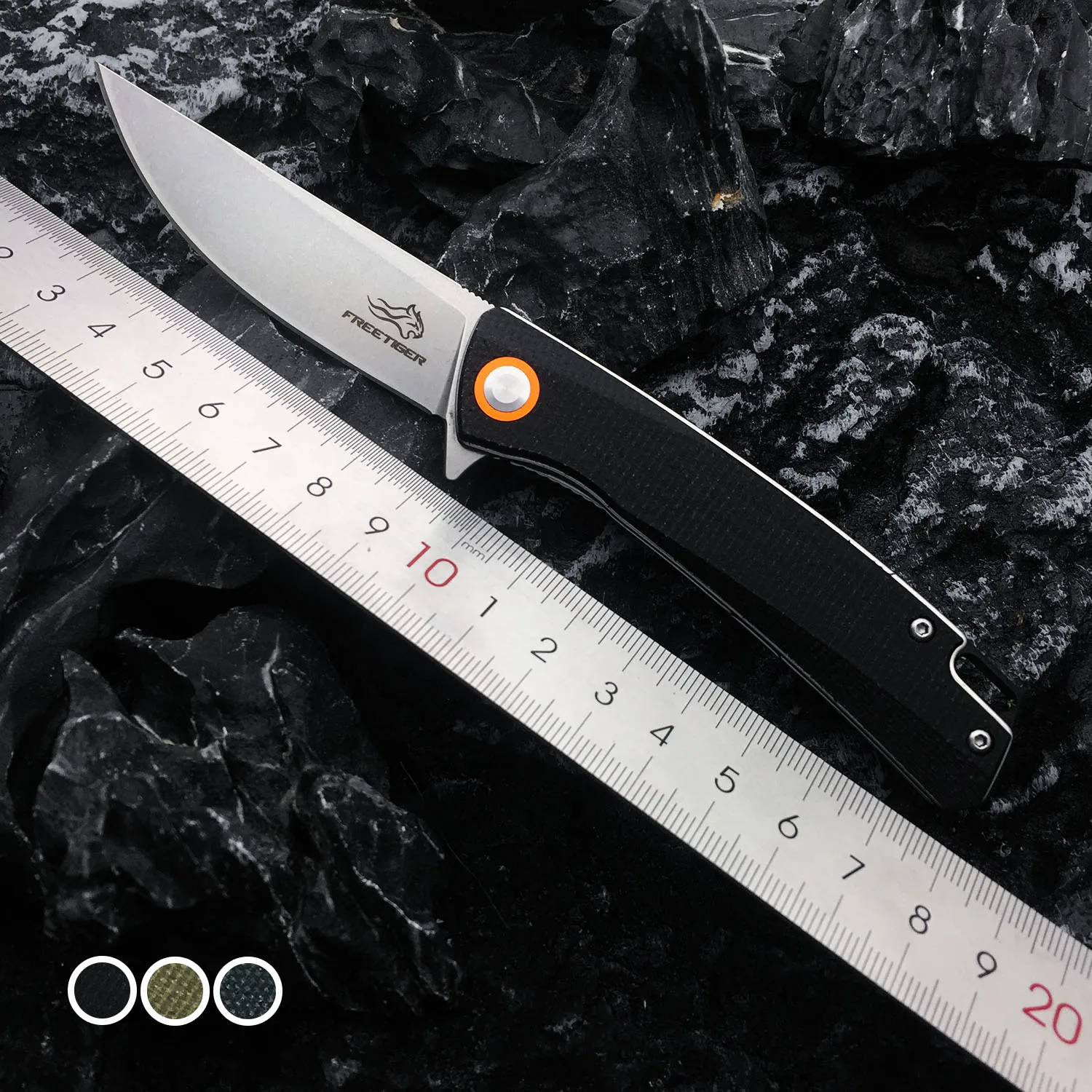 Складной нож FERRTIGER FT959 льняная ручка лезвие D2 шарикоподшипник уличный для