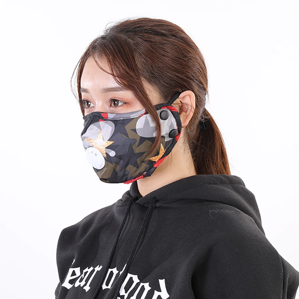 

FFP2 Mouth Mask Anti PM2.5 5 Layer Cotton Haze Valve dust-proof Breathing Activated Carbon Filter Respirator FFP3 Face Mask