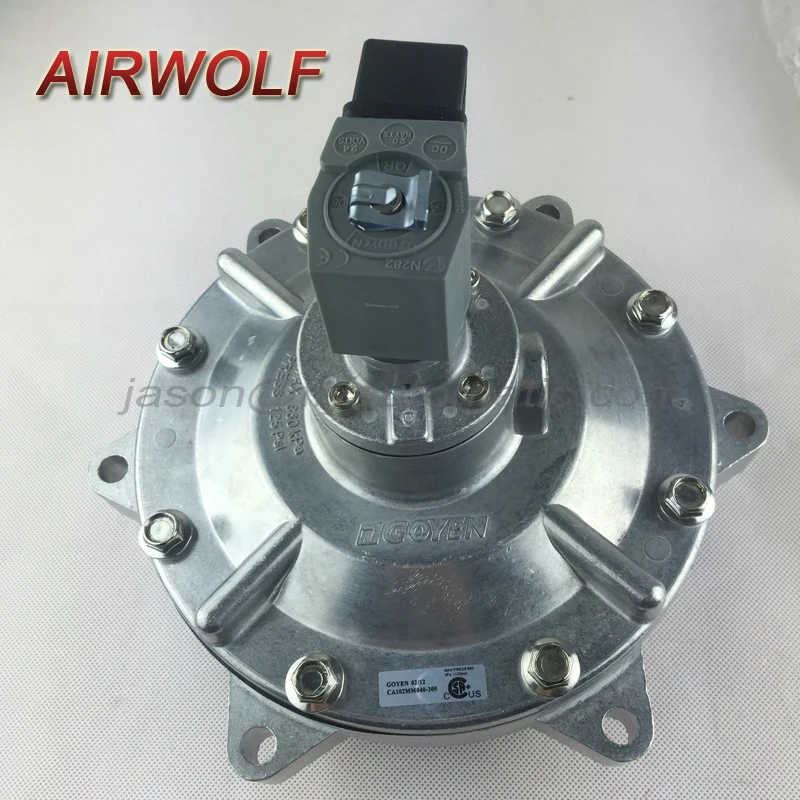 GOYEN CA102MM 4 дюйма алюминиевый сплав Импульсный еще клапан DC24V AC220V AC110V