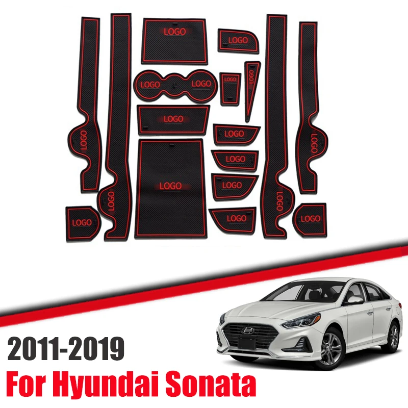 Коврики со слотом для ворот Hyundai Sonata 2011 2019 коврик межкомнатной двери пылезащитные коврики водяные подставки|