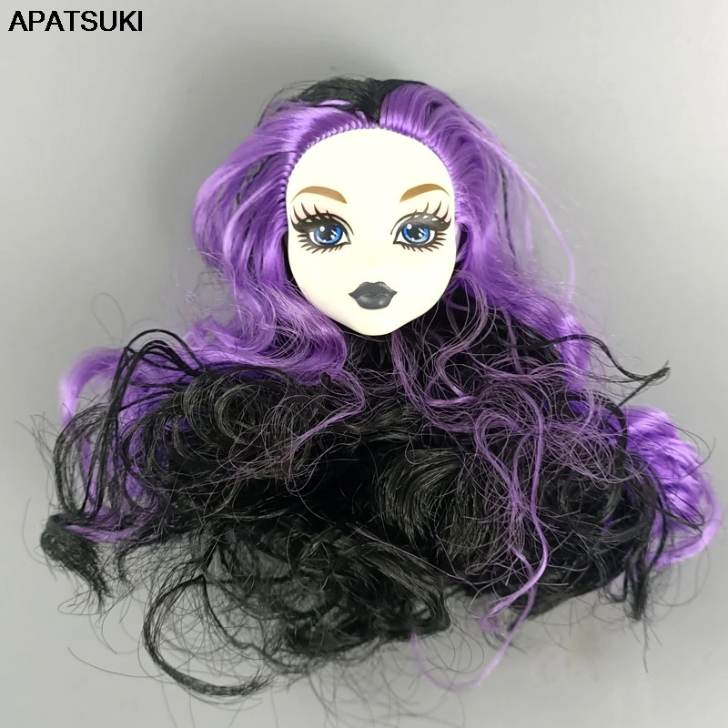 Фиолетовый Make Up 1/6 BJD голова куклы с волосами для Monster High Головы Куклы монстра