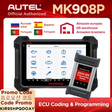 Autel MaxiCOM MK908P диагностический инструмент Поддержка 12 языков J2534 инструмент программирования ECU кодирование PK MS908 PRO MS908P сканер