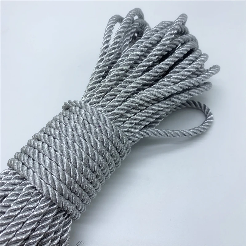 Rope Necklace 2mm 3mm 4mm 6mm 5yards/Lot Gold Silver Cord String Strap For Home Decoration