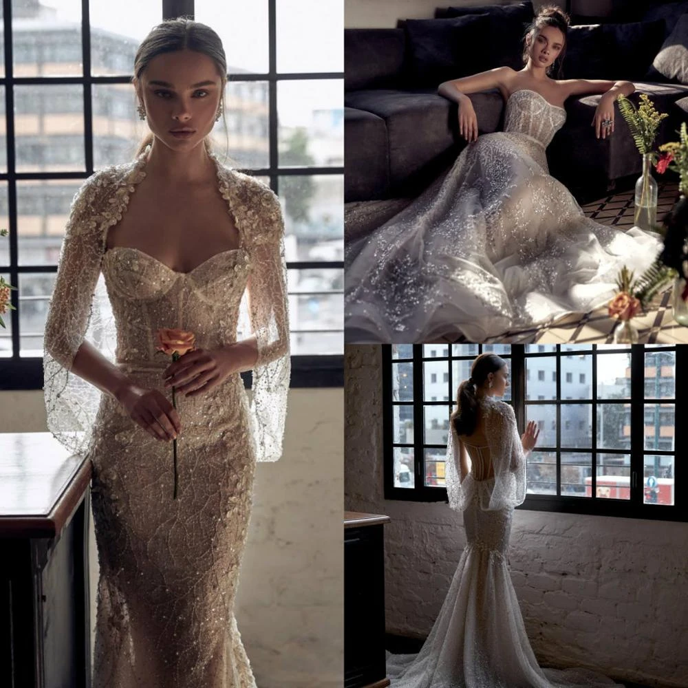 Pearl beaded wedding dress Clearance