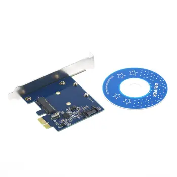 

PCI-E PCIe to mSATA SSD + SATA 3.0 Combo Extender Adapter PCI-E to SATAIII Card Worldwide Store Newest