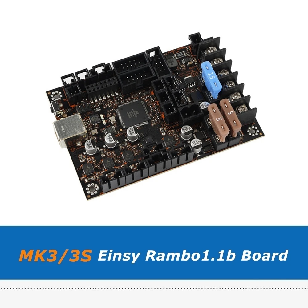 Плата управления Reprap Prusa i3 MK3/3S Einsy Rambo 1.1b с 4 драйверами TMC2130 SPI для 3D принтеров I3
