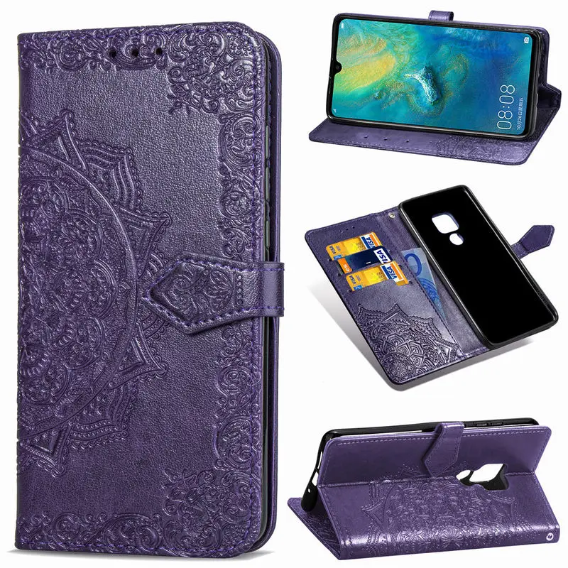 

Leather Case For HuaWei Mate 20 Fashion Luxury Wallet Card slot Stand Cover For HuaWei Mate 20 Flip Soft Silicone Back Cover