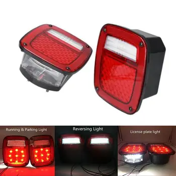 

Pair Reverse Running Brake License Ligh For Jeep-Wrangler TJ 1997-2006 LED Rear Light Taillight for Jeep-Wrangler CJ-7 CJ-8
