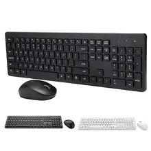 104 клавиш мультимедиа 2,4G Беспроводная дуговая клавиатура Бесшумная микропереключатель мышь для Win2000/WinNT4.0/WinXP/Win. NET/Win7/8/10/