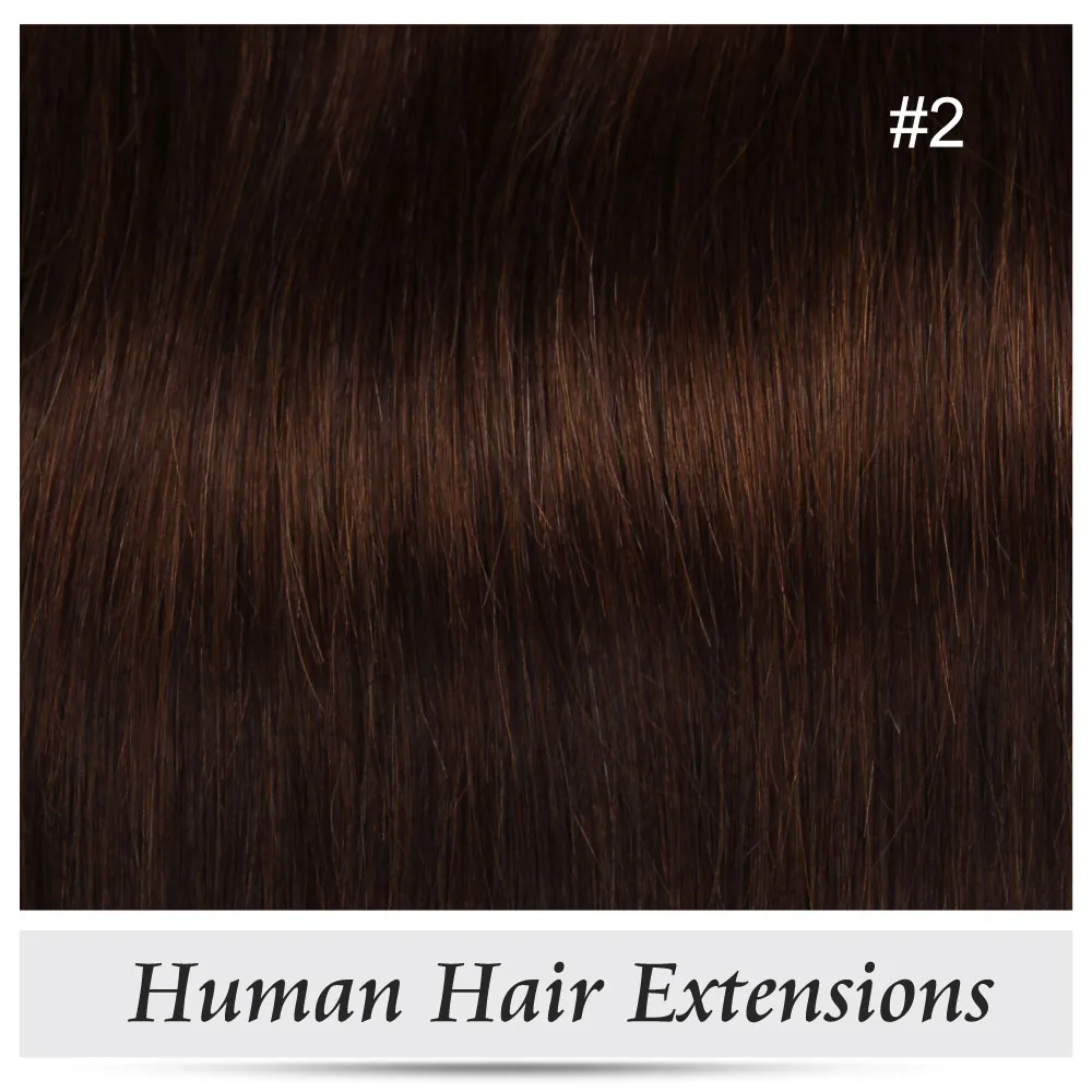 Alishow человеческие волосы на заколках, легко сделать, качественные волосы на заколках, волосы remy для наращивания 70 г - Цвет: #2