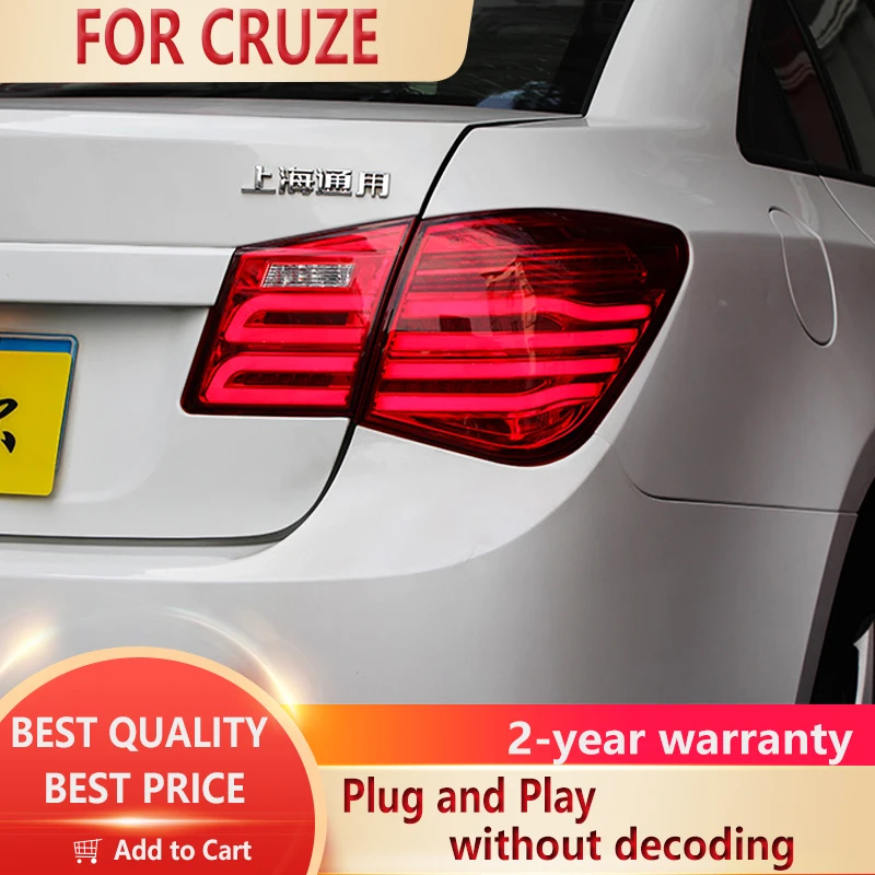 Задние фонари для Chevrolet Cruze 2009-2014 светодиодные задние сигнал DRL тормоз задний