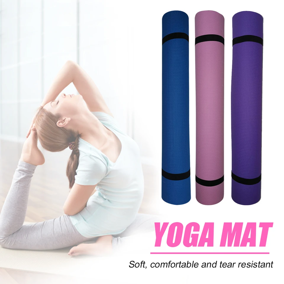 Esterilla para Yoga Gimnasia Colchoneta de Fitness Pilates Mat Alfombra  Deporte Crossfit 61x173cm - AliExpress