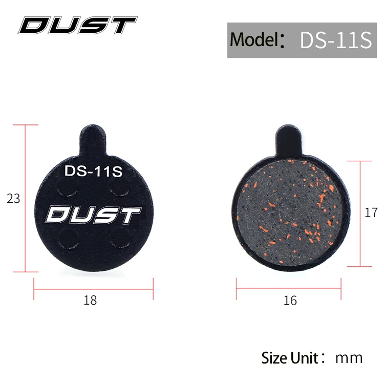DS-11S 1 pair Рикс дисковые велосипедные тормозные колодки MTB дорожный велосипед полу металлический диск тормозные колодки для Shimano Deore XT SLX-отточить Sram Avid BB5/7 MX2 - Цвет: DS-11S 1 pair