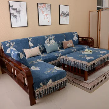 

Chinese Four Season Anti-dirty Non-slip Sofa Cover Slipcover Mat Cushion Multi-size Corner Sofa Towel for Living Room 1PCS