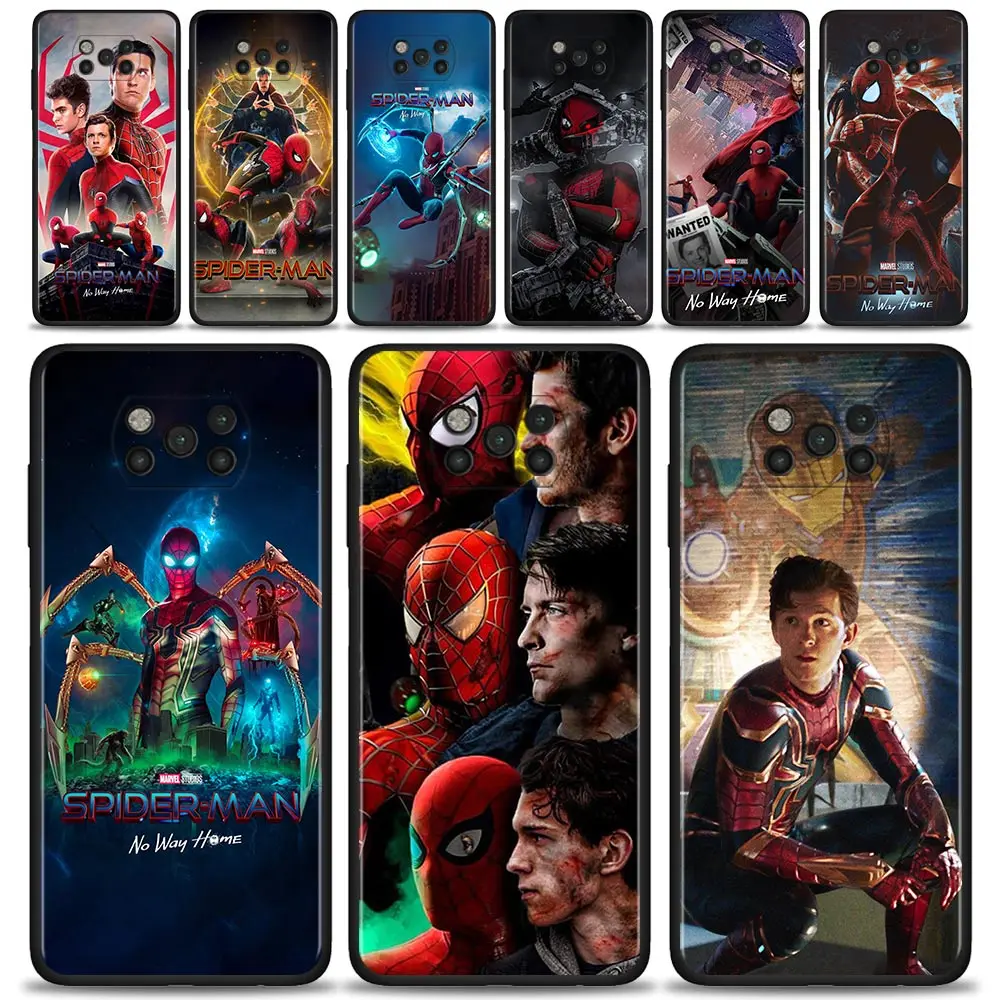 Custodia Marvel Spider-Man 3 No Way Home Per Xiaomi Poco X3 Nfc M3 Pro X3 F3 Gt F1 Cover Per Mi 11T 10T Pro 9T 11 Note 10 Lite Civi
