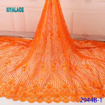 

African Lace Fabric Latest High Quality 2019 Lace Embroidery French Lace Fabric Bridal Lace For Nigerian Party Dress YA2944B-1