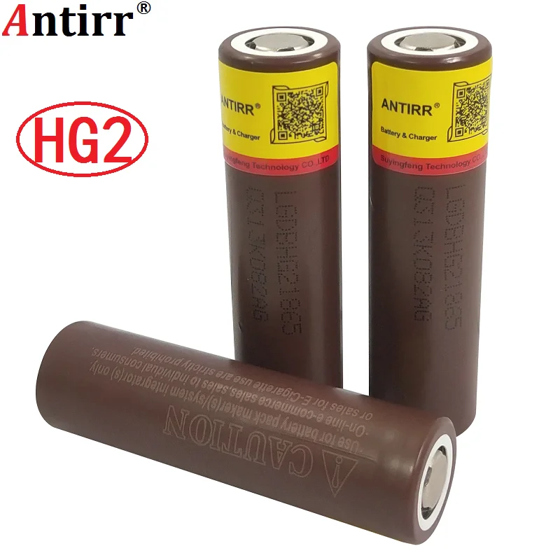 HG2 18650 3000mAh аккумулятор 18650HG2 3,6 V разряда 20A, предназначенный для hg2 батарей+ коробка
