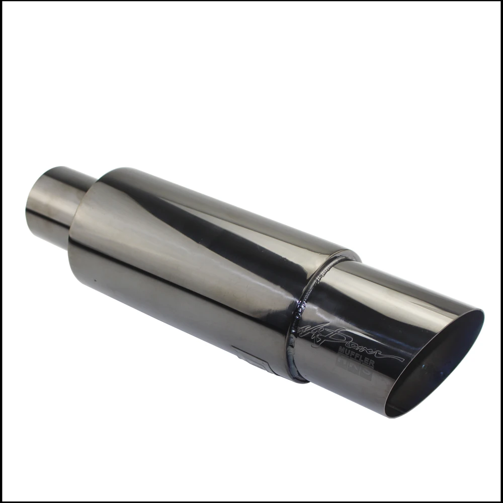 Motorcycle Exhaust Muffler Car Exhaust Tail Pipe Universal Stainless steel ID 51MM 57MM 63MM outlet 89mm