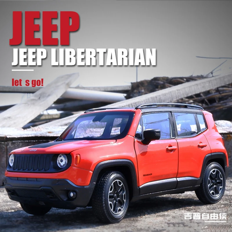 Модель автомобиля Welly 1:24 Jeep Renegade Trailhawk модель из сплава литой и игрушечный