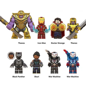 

DISNEY MARVEL Minifigure Building Block Iron Man Thor Black Panther Thanos Doctor Strange Avengers Action Figure Kid Toy for Boy
