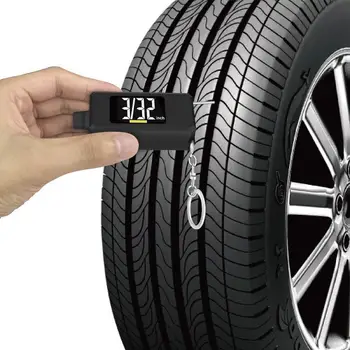 

New 2-in-1 Digital Tyre Pressure Gauge and Tread Depth Gauge Tire Gauge with Key Chain for Cars, SUV, Trucks and Most Vehicles
