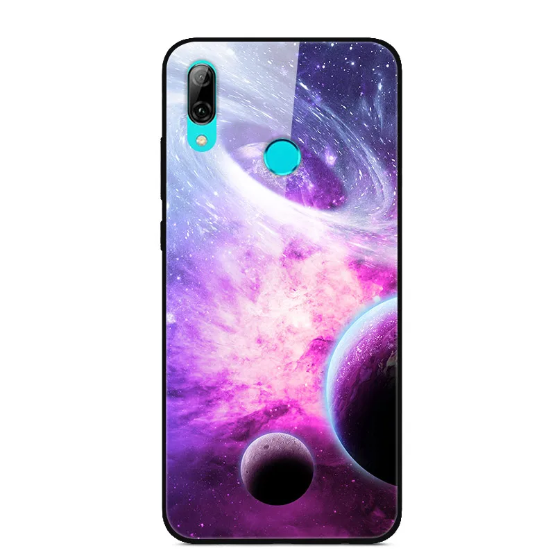 17 Для huawei P Smart Z чехол из закаленного стекла Космический крышка Чехол для телефона P Smart Z чехол с рамкой из термополиуретана для huawei PSmart Z STK-LX1 бампер - Цвет: 17