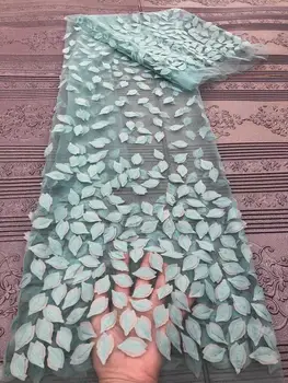 

New Design gray African Tulle Lace Fabric 2020 High Quality Nigerian French Net Lace With Stones And Beads For Dress