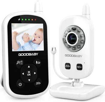 

Video Baby Monitor with Camera and Audio - Auto Night Vision Two-Way Talk Temperature Monitor VOX Mode Lullabies 960ft Range