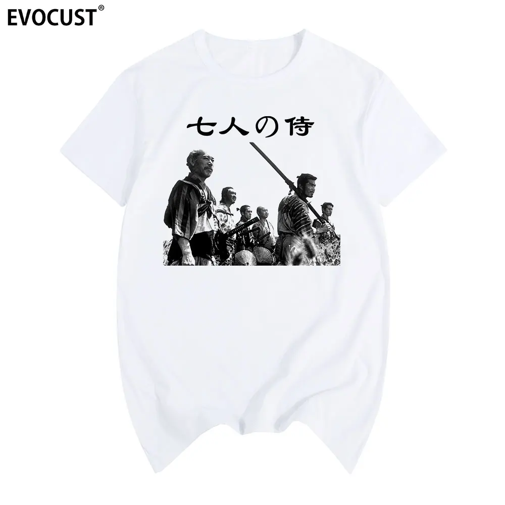 Мужская Винтажная Футболка Seven Samurai Akira Kurosawa хлопковая с японским боевым