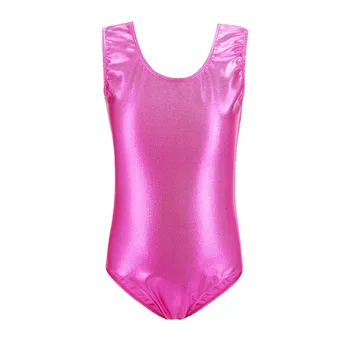 

2019 Chirldren Kids Hot Stamping Vest Toddler Girls Gymnastics Shiny Athletic Dance Clothes Tight Clothing