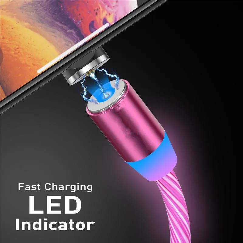 Кабель зарядный Магнитный со светодиодной подсветкой USB Type C|Кабели для мобильных