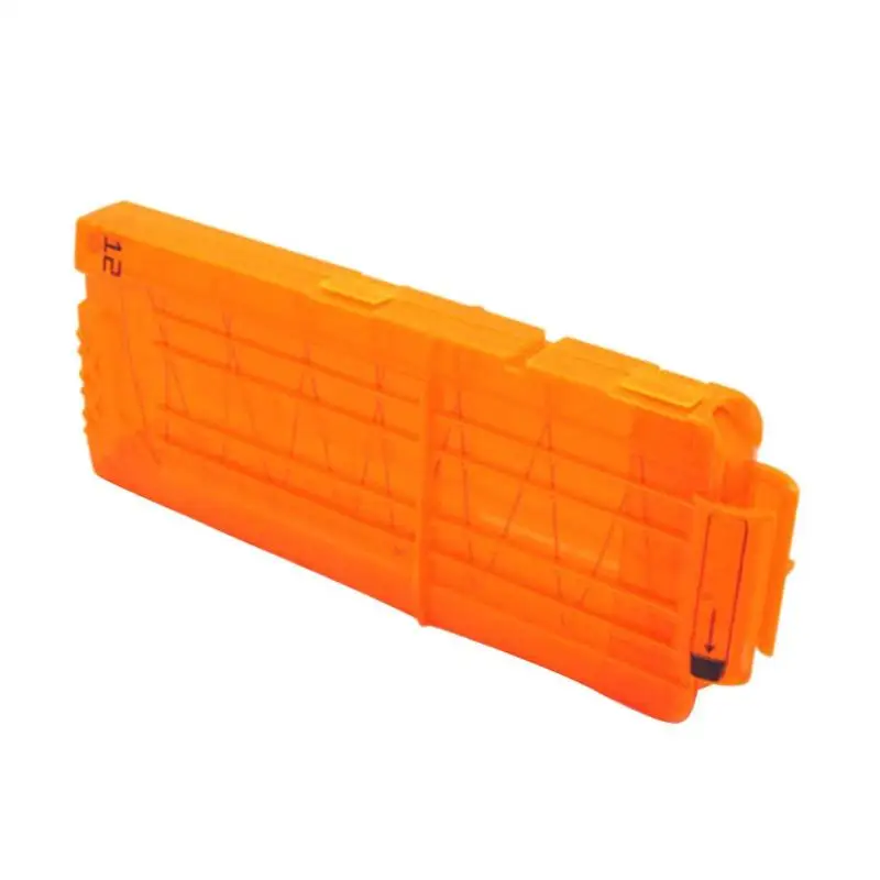 6-18 Orange Reload Clip For Nerf Magazine Round Darts Replacement Toy Gun Soft Bullet Clip For Nerf Blaster arma de brinquedo