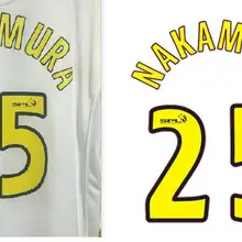 Шотландская#25 NAKAMURA nameset DIY обычай любое имя и номер футбольная нашивка печать