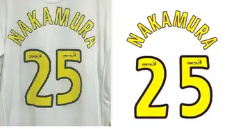 

SCOTTISH #25 NAKAMURA nameset DIY Custom Any Name And Number Soccer Patch Printing