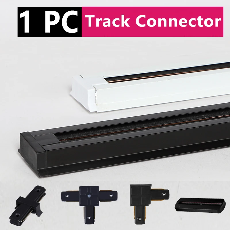 1Pcs Binario A Binario A Led Lampada A Binario 0.5M Sistema Di Connettori A Binario A 2 Fili Apparecchio Di Illuminazione A Binario A T Universale Per