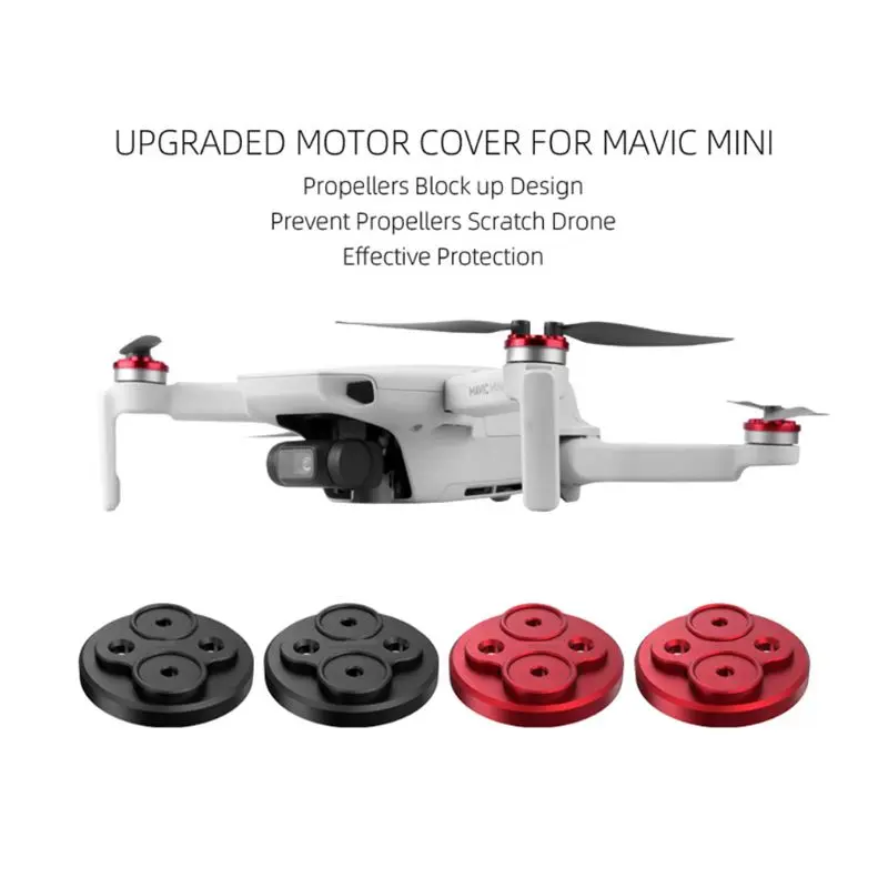 Buy 1Set Dust-proof Engine Protector Guard Aluminum Alloy Motor Cover Cap for DJI Mavic Mini Motor Spare Parts Drone Accessories