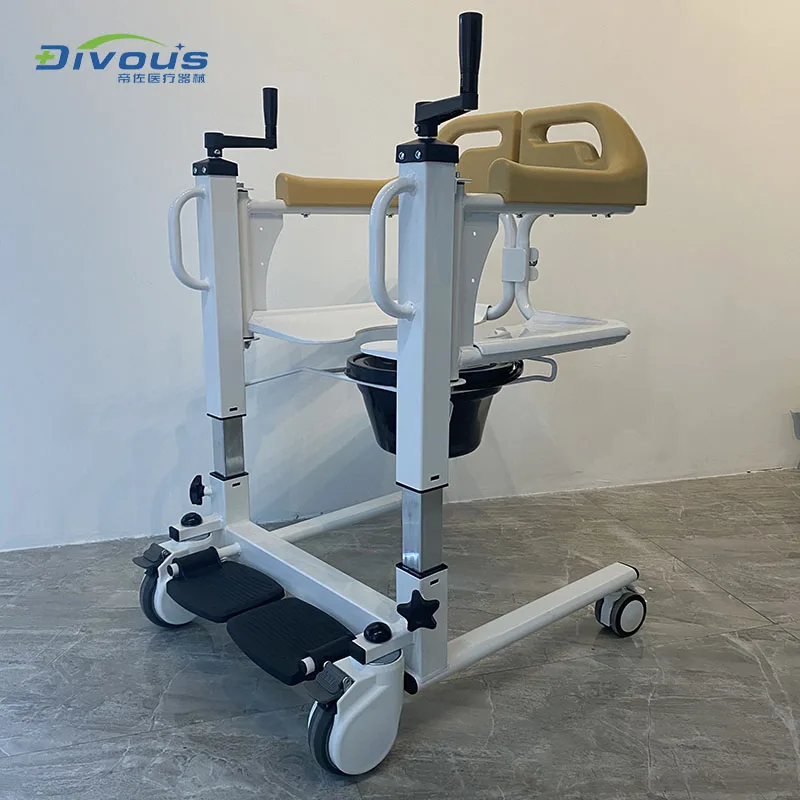 Nursing patient manual lift bathtub toilet transfer wheelchair 6