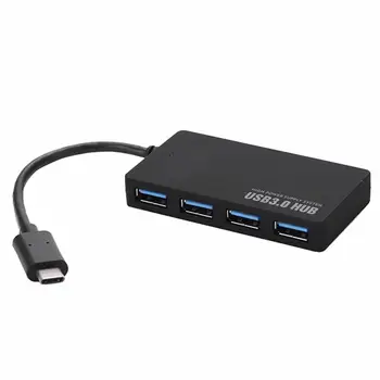 

High Speed USB 3.1 Type C to 4 Port USB 3.0 HUB Adapter Converter Cable for Mac Computer Cables & Connectors удлинитель usb