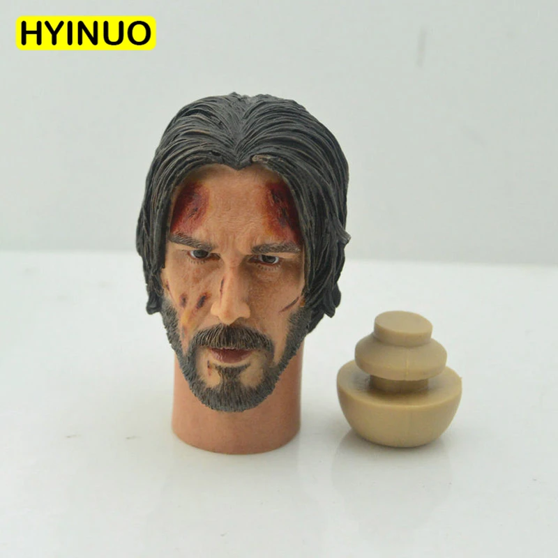 Custom 1 6 Scale Handsome Keanu Reeves John Wick War Damage Edition Version Head Sculpt Headplay F 12 Action Figure Body Action Figures Aliexpress