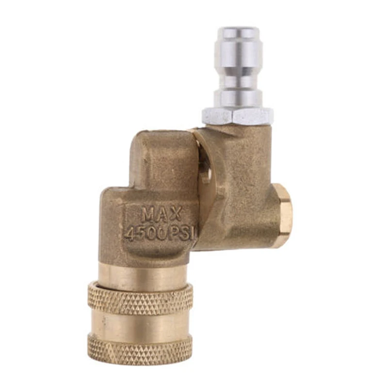 

Pressure Washer Coupler 1/4" Quick Connect Pivot High Pressure Max. 4000PSI water connector