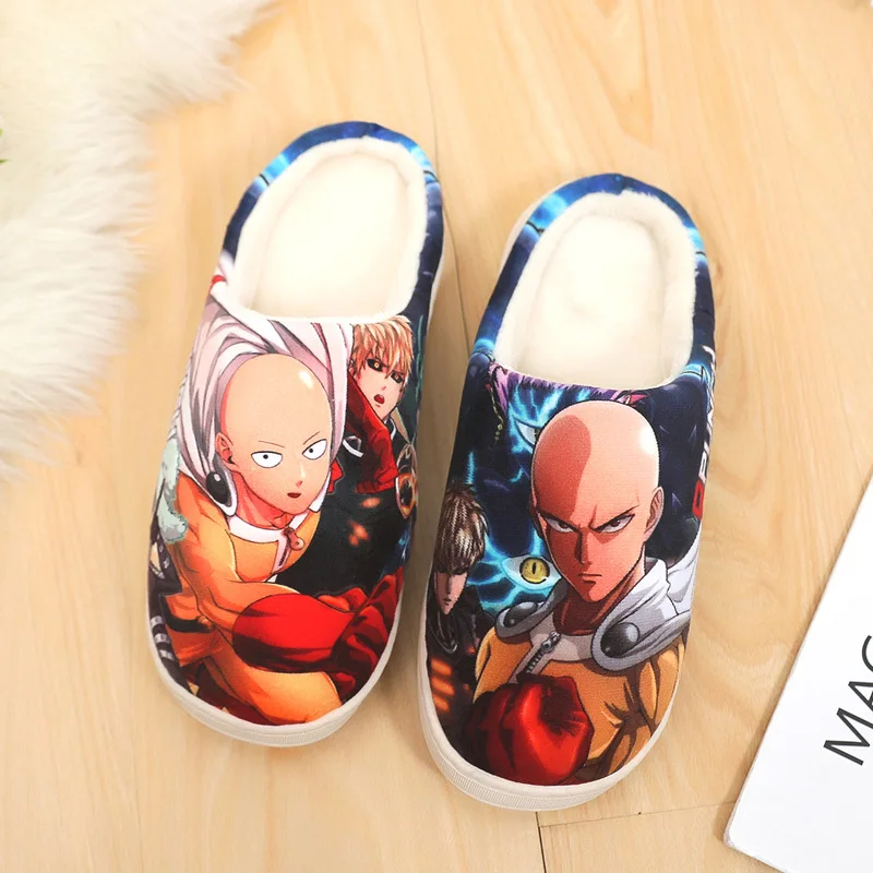 Мужские и женские японские тапки One Punch Saitama для косплея Otaku обувь в стиле