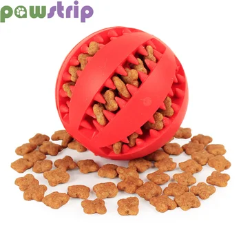 

Pet Dog Toys Funny Interactive Elasticity Ball Dog Chew Toy For Dog Tooth Cleaning Rubber Food Dispenser Leaking Balls Puppy Toy