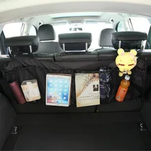 Sac de siège arrière organisateur de coffre de voiture SUV filet maille stockage rangement rangement poches flottantes poubelle sacs automobiles dans les accessoires de voitures