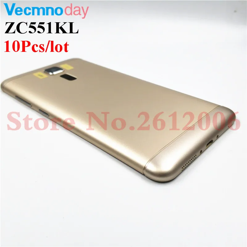 10 шт./лот, 5,5 дюйма, задняя крышка батарейного отсека, чехол для ASUS Zenfone 3 Laser ZC551KL с объективом камеры+ Кнопки громкости