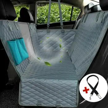 

Dog Car Seat Cover Mesh Waterproof Pet Carrier Dog Hammock Cushion Protector With Zipper And Pockets Pet Carrier Dog Accessories