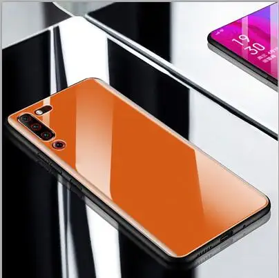 Бежевый Z6Pro, градиентные синие чехлы с закаленным стеклом, задняя крышка для lenovo Z6 Pro, оболочка, силиконовая рамка, чехол для lenovo Z 6 Pro Funda - Цвет: Бежевый