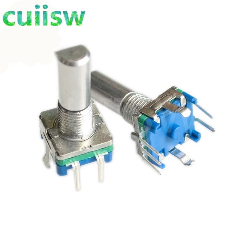 1PCS Original,Rotary encoder,code switch/EC11/ audio digital potentiometer,with switch,5Pin, handle length 20mm