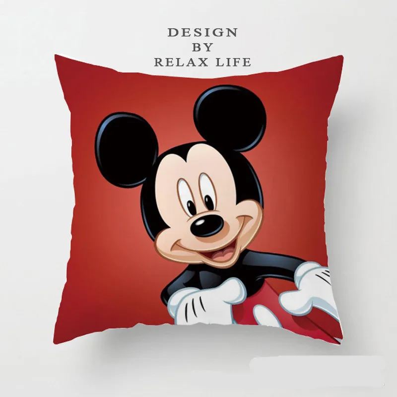 Disney Mickey Mouse Минни мягкая наволочки домашний текстиль белая пара наволочек