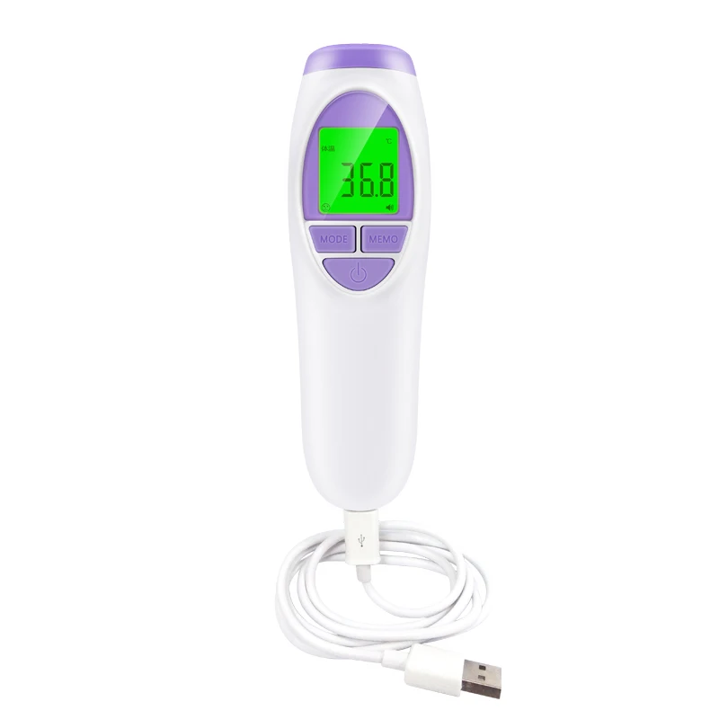 Лоб Электрический цифровой инфракрасный ушной термометр USB Бесконтактный датчик температуры монитор для младенца взрослого Bod