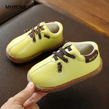 

Kids Shoes For Boys Girls Leather Shoes Vintage Oxford Black Children Casual Loafer Moccasins Baby Toddler Shoes Soft Sole Flats